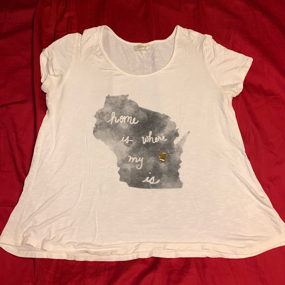 “Home is where my ♥️ is” flowing t-shirt